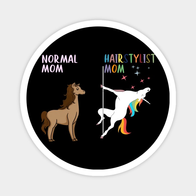 Hairstylist Mom Unicorn Magnet by gotravele store